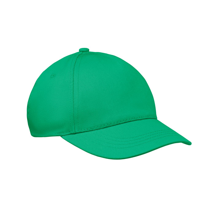 Casquette enfant 5 pans publicitaire en coton Buzz Kids Vert 